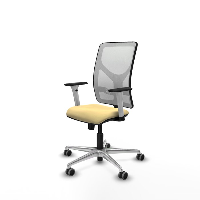 PIQUERAS Y CRESPO Silla de oficina Motilla con mecanismo Sincro, Crema y Blanco PIQUERAS Y CRESPO Silla de oficina Motilla con mecanismo Sincro, Crema y Blanco