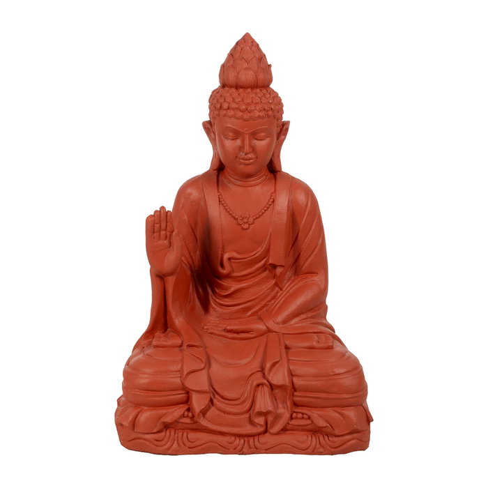Escultura Buda Terracota Resina 56 X 42 X 88 cm
