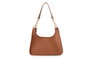 Vince Camuto Bolso Bandolera Tan, Bolso de Hombro de Polipiel para Mujer, Elegante y Duradero, Color Tostado, 34x13x17 cm