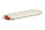 DKD Home Decor Bandeja Cottage Blanco Rojo Gres 13 x 2.5 x 36 cm