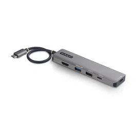 StarTech.com Mini Dock USB-C a HDMI, 4K 60Hz, PD 140W, USB 10Gbps, Gris