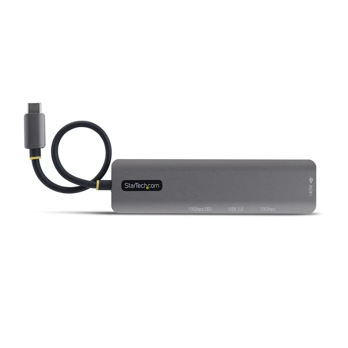 StarTech Mini Dock USB-C a HDMI con PD de 140W y Hub USB 10Gbps Gris StarTech Mini Dock USB-C a HDMI con PD de 140W y Hub USB 10Gbps Gris
