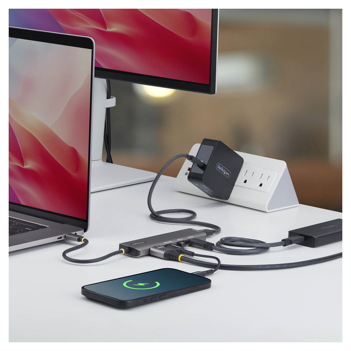 StarTech Adaptador multipuertos USB-C 164B-USBC-MULTIPORT Gris