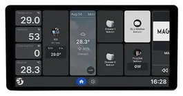 Shelly Wall Display X2i WiFi/BLU 6.95 pulg Plata