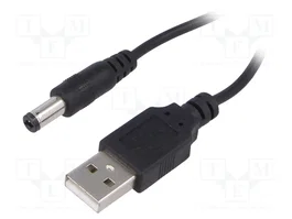 AKYGA Cable USB A a DC 5,5/2,1 de 0,8m