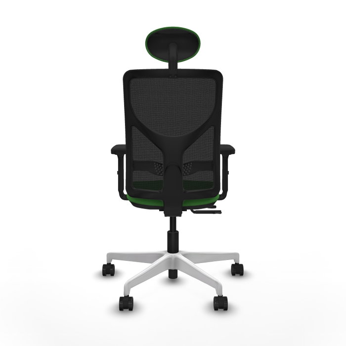 PIQUERAS Y CRESPO Silla de oficina Motilla con mecanismo Sincro/Traslack, Verde y Negro