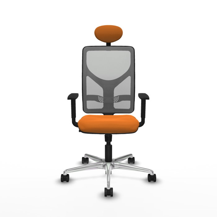 PIQUERAS Y CRESPO Silla de oficina Motilla con mecanismo Sincro, Naranja y Gris PIQUERAS Y CRESPO Silla de oficina Motilla con mecanismo Sincro, Naranja y Gris