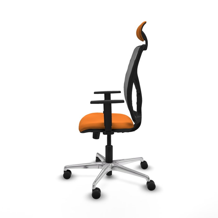 PIQUERAS Y CRESPO Silla de oficina Motilla con mecanismo Sincro, Naranja y Gris PIQUERAS Y CRESPO Silla de oficina Motilla con mecanismo Sincro, Naranja y Gris