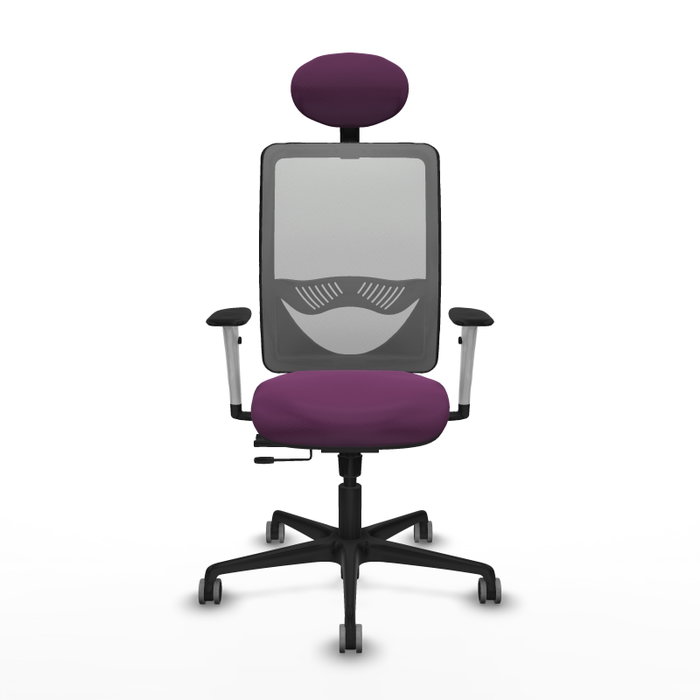 PIQUERAS Y CRESPO Silla de oficina Zulema con mecanismo Sincro/Traslack Morado y Gris PIQUERAS Y CRESPO Silla de oficina Zulema con mecanismo Sincro/Traslack Morado y Gris