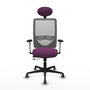 PIQUERAS Y CRESPO Silla de oficina Zulema con mecanismo Sincro/Traslack Morado y Gris