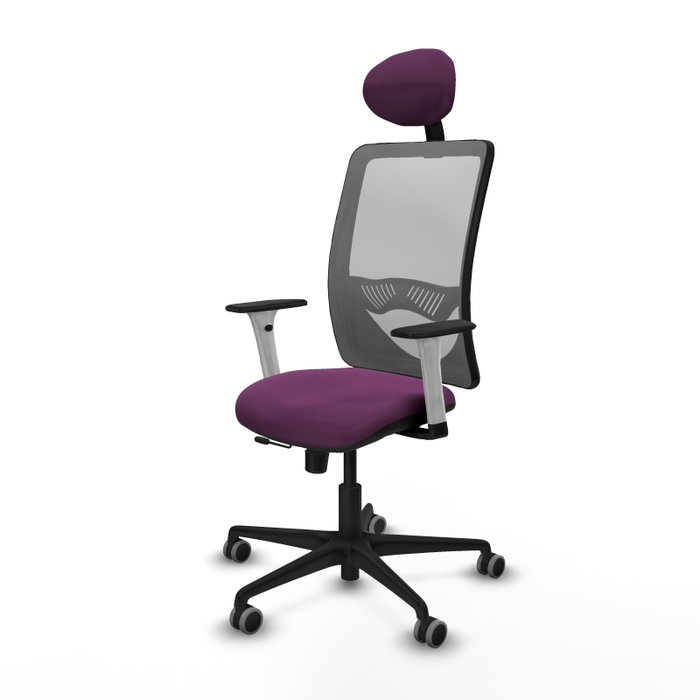 PIQUERAS Y CRESPO Silla de oficina Zulema con mecanismo Sincro/Traslack Morado y Gris PIQUERAS Y CRESPO Silla de oficina Zulema con mecanismo Sincro/Traslack Morado y Gris