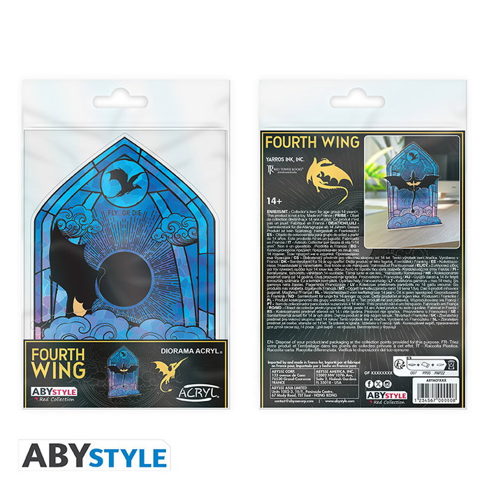 ABYstyle Figura acrílica diorama Fourth Wing Alas de Sangre Reliquia del Vínculo del Dragón