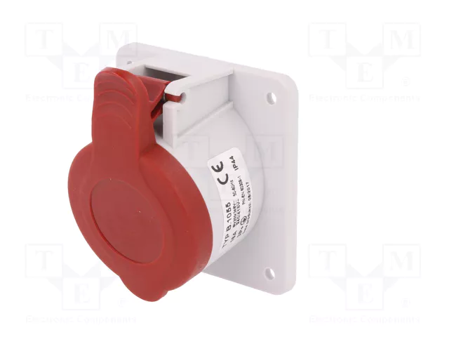 PAWBOL Conector de alimentación AC trifásico hembra 4 pines 16A 400V PAWBOL Conector de alimentación AC trifásico hembra 4 pines 16A 400V