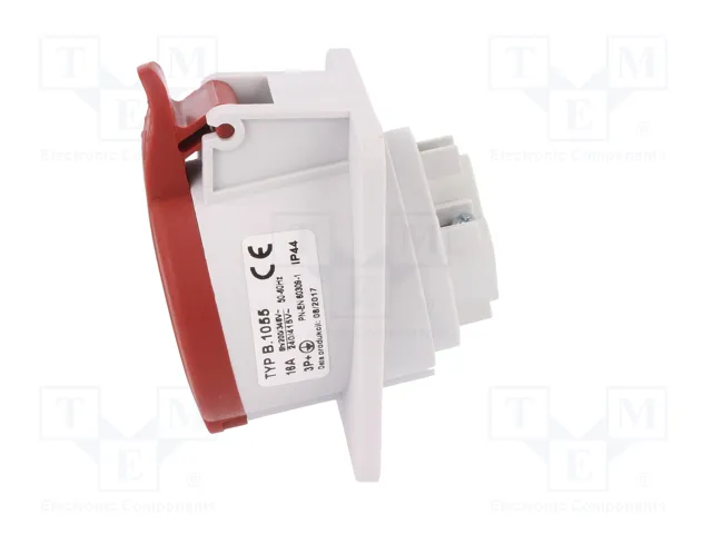 PAWBOL Conector de alimentación AC trifásico hembra 4 pines 16A 400V PAWBOL Conector de alimentación AC trifásico hembra 4 pines 16A 400V