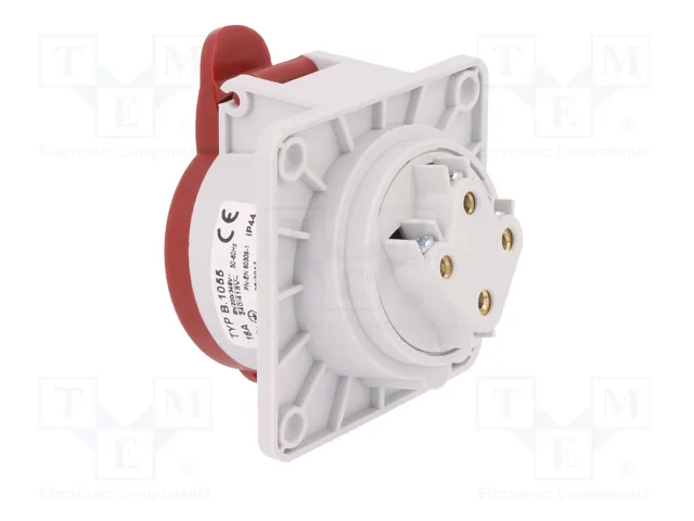 PAWBOL Conector de alimentación AC trifásico hembra 4 pines 16A 400V PAWBOL Conector de alimentación AC trifásico hembra 4 pines 16A 400V