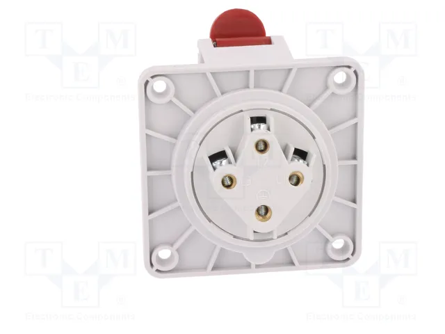 PAWBOL Conector de alimentación AC trifásico hembra 4 pines 16A 400V PAWBOL Conector de alimentación AC trifásico hembra 4 pines 16A 400V