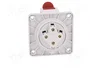 PAWBOL Conector de alimentación AC trifásico hembra 4 pines 16A 400V