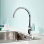Grohe Grifo monomando de cocina Start edge caño alto cromado