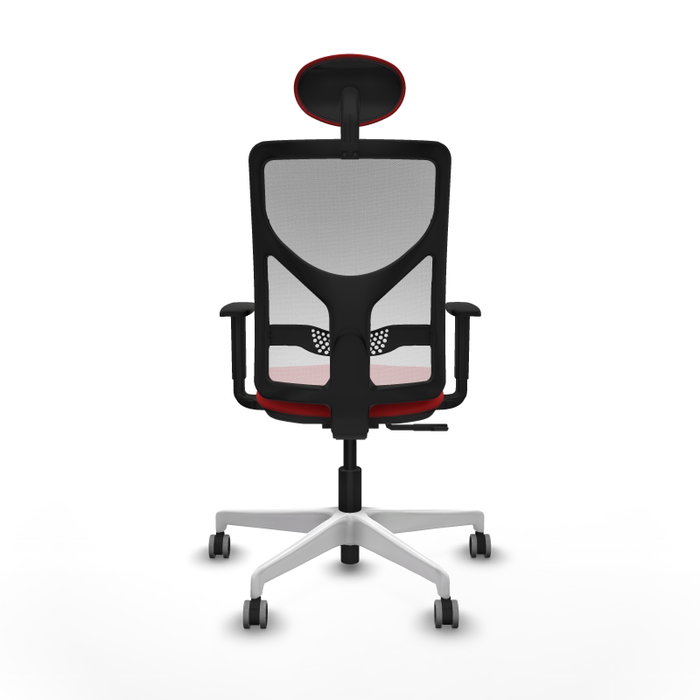PIQUERAS Y CRESPO Silla de oficina Motilla con Mecanismo Sincro, Rojo y Blanco PIQUERAS Y CRESPO Silla de oficina Motilla con Mecanismo Sincro, Rojo y Blanco