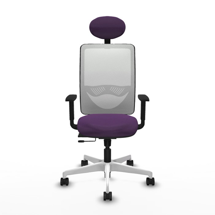 PIQUERAS Y CRESPO Silla de oficina Zulema con Mecanismo Sincro/Traslack Morado y Blanco PIQUERAS Y CRESPO Silla de oficina Zulema con Mecanismo Sincro/Traslack Morado y Blanco