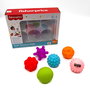 Fisher-Price Set de 6 Pelotas Sensoriales 920D00246 para Bebés +6 Meses - Texturas y Colores Variados - DEQUBE