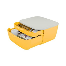 Leitz Cosy Cajonera de Sobremesa 2 Cajones Amarillo