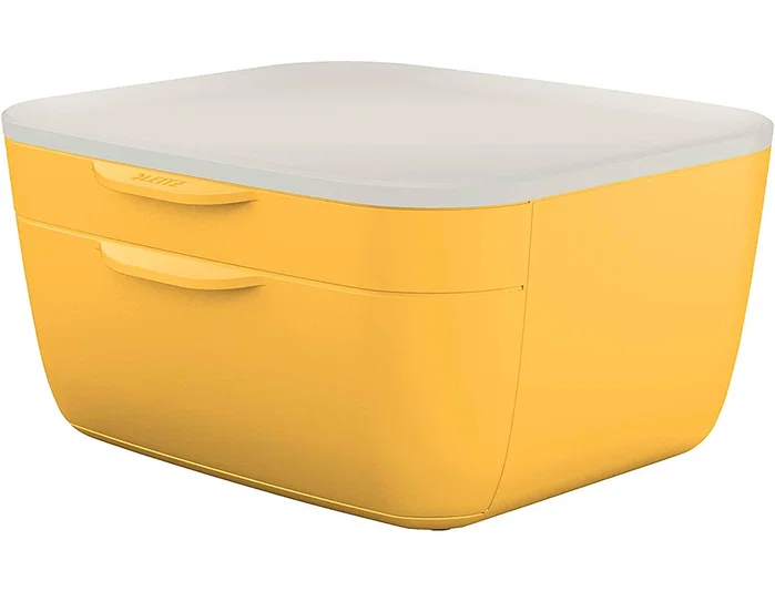 Leitz Cosy Cajonera de Sobremesa 2 Cajones Amarillo