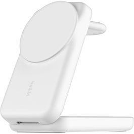 Belkin UltraCharge Estación de carga magnética 3-en-1 plegable Qi2 25W Blanco