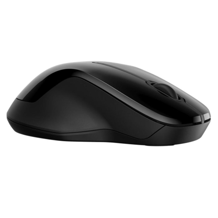 HP Dual 250 - Ratón Óptico Inalámbrico con Bluetooth y Receptor USB, 1600 DPI, Ambidestro, Color Negro, para Ordenador, Portátil, PC