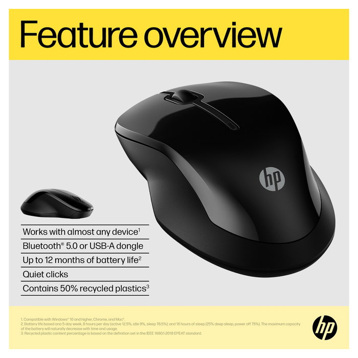 HP 250 Dual Mouse Negro