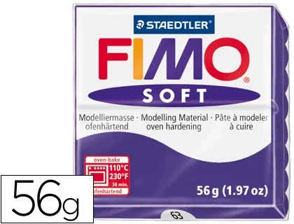 Staedtler FIMO Soft Pasta de Modelar Violeta Oscuro (Set de 6)