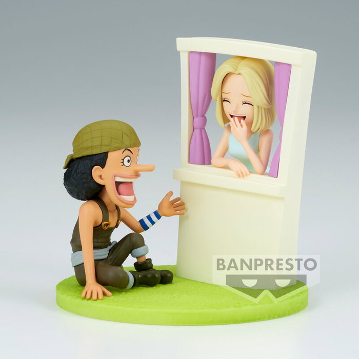 BANPRESTO Figura Usopp & Kaya Log Stories One Piece 7cm
