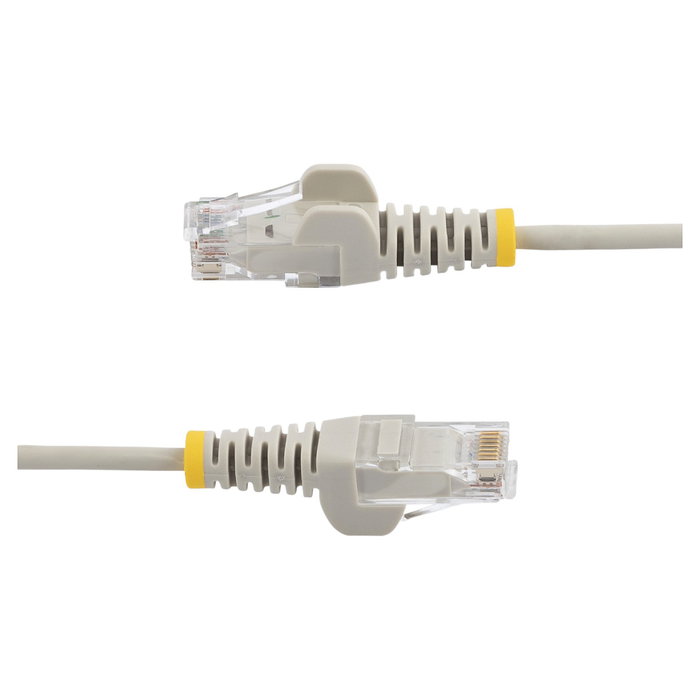 StarTech.com Cable de Red Ethernet Cat6 Slim Gris 10m RJ45 Snagless PoE++ 100W