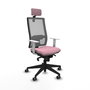 PIQUERAS Y CRESPO Silla de oficina Horna Rosa y Gris