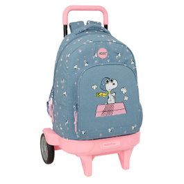Safta Mochila Compact Evolution Snoopy con Ruedas