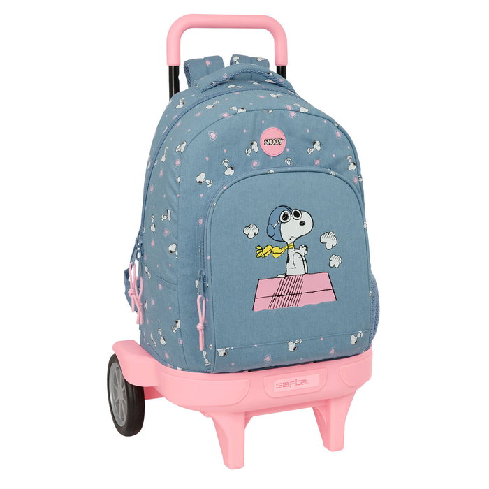 Safta Mochila Compact Evolution Snoopy con Ruedas