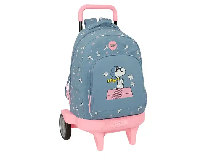 Safta Mochila Compact Evolution Snoopy con Ruedas
