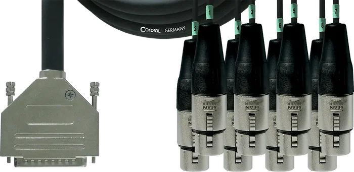 Cordial Cable Interfaz Sub-D/8 Xlr Hembra 5 M