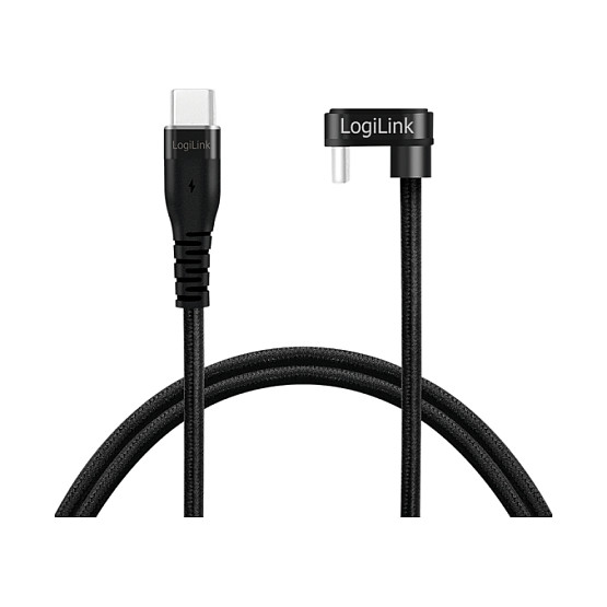LogiLink Cable de Gaming USB 2.0 Type-C de 3m, Negro