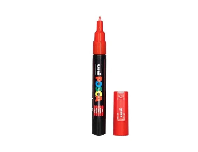 POSCA Marcador PC-1M Punta Fina 0,7-1mm Rojo