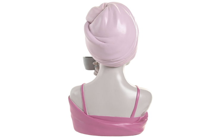 DKD Home Decor Figura de Resina Surtido de 2 Piezas Rojo y Coral