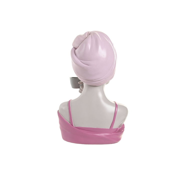 DKD Home Decor Figura de Resina Surtido de 2 Piezas Rojo y Coral
