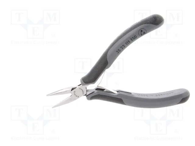 KNIPEX Alicates de punta semirredonda ESD 115 mm