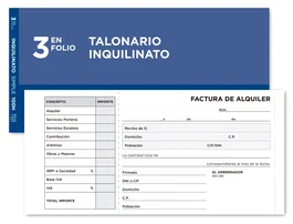 Liderpapel Talonario Inquilinato 3 en Folio con Condiciones e IVA