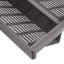 Emuca Kit de cajón zapatero extraíble para armarios Quartz, regulable, módulo 600mm, Acero, aluminio y plástico, Titanio