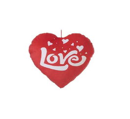 Creaciones Llopis Corazón Lovy, Cojín decorativo corazón 32 cm, pack de 4 unidades, modelos surtidos en poliéster