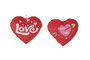 Creaciones Llopis Corazón Lovy, Cojín decorativo corazón 32 cm, pack de 4 unidades, modelos surtidos en poliéster