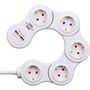 Regleta Enchufes 5 Tomas con Interruptor Brennenstuhl Vario-Power Blanco 3600 W USB x 2 (1,4 m)