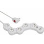 Regleta Enchufes 5 Tomas con Interruptor Brennenstuhl Vario-Power Blanco 3600 W USB x 2 (1,4 m)