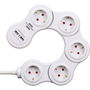 Regleta Enchufes 5 Tomas con Interruptor Brennenstuhl Vario-Power Blanco 3600 W USB x 2 (1,4 m)
